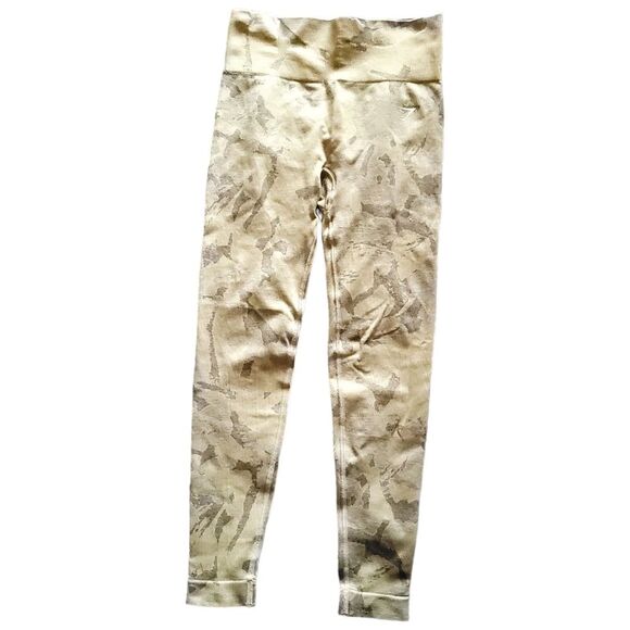 GymShark Adapt Tan Camo Seamless Sports Bra Legging Set Womens Small - Picture 9 of 12